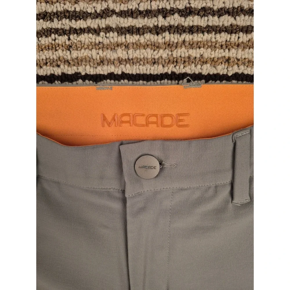 Macade Golf Mens Light Green Slim Fit Performance Shorts Size 32 Regular